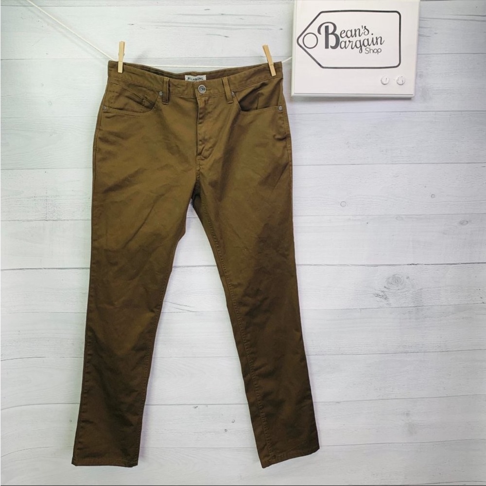 34/30 Like New Brown Billabong Slim Fit Pants
